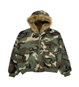 No.1507 camo&fur reversible bomber JK