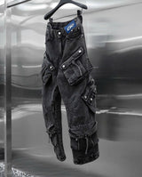 WASH-DENIM PANTS QUAD POCKET