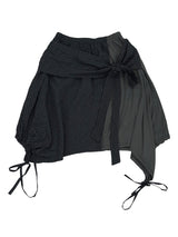 layered check wrap skirt (2color)