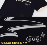 Shooting star Ringer tee @ Navy * Ivory