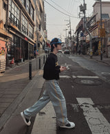 K Color Matching Layered Sweatshirt