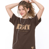 RÖFF TYPE PLAY DOT T-SHIRT [CHOCO CRUNCH]