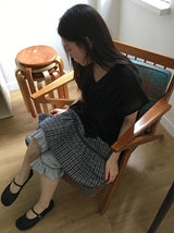 ロエリンシアリングキャップスリーブブラウス