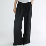 [Baenty] Back-Banding Two-Pleat Wide Slacks - 3 Colors