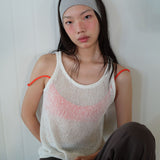 Paper Knit sleeveless white