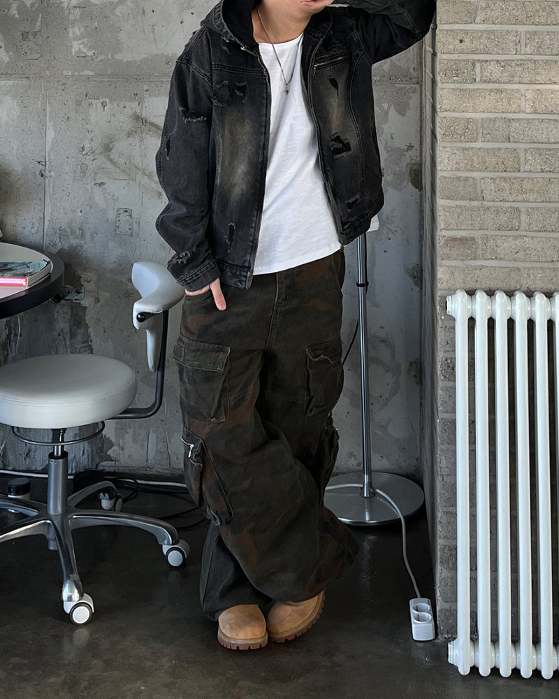 EV Dekki Hood Denim  jacket (2C)