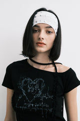 ハート2Tシャツ(black)