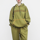 (Unisex) テシットステッチフーディー
