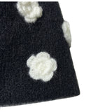 flower beanie (black)