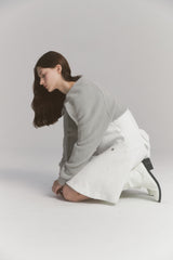Fur Ribbon Bolero Gray