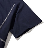 Shell ringer half T-shirts / Navy