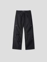 Rivet point strap pants 3color