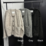 [F/W] Fur hair cardigan jacket(3color)