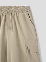 Round cargo burmuda pants 2color