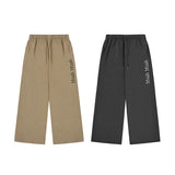 LOGO PIGMENT WIDE BANDING PANTS [2color]