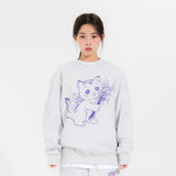 WAND CAT SWEATSHIRTS-LIGHT MELANGE