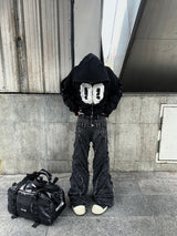 "00 KNIGHT CLUB BAGGY FLARE JEANS" 