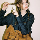 キャビネットバッグ (suede brown)