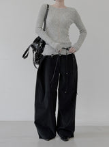 Modern Damage Ribbed Knit