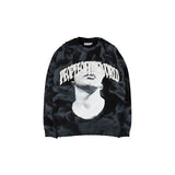 Damage Over Sweat Shirt (BLACK)