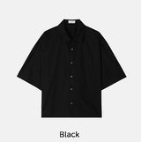 Aaron Summer Basic Half Crop Shirt