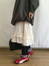 Lovely midi ruffle skirt