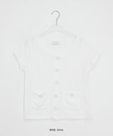 Musec Vintage Slim-Fit Layered Short Sleeve Cardigan