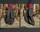Skull Dart Wide Cargo Denim Pants