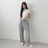 ステッチロゴストリングジョガーパンツ [GRAY]