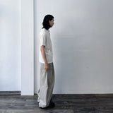 Structured Shoulder-Button Textured T-Shirt