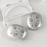 [AirPods Max] Black maro bear hard case (1set)