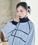 UNISEX パイピングトラックジャケット ブルー