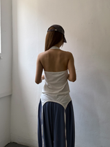 レイヤード ストラップ ホルタートップ