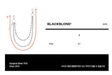 BBD ストーンボール 2-Line パンツチェーン (Silver&Black)