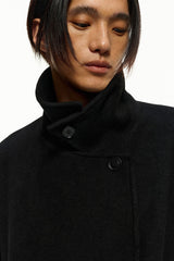 Structured Wool Tie Coat