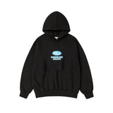 25FW BLUE OVAL LOGO HOODIE BLACK