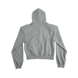 STAR LOGO HOODIE ZIP-UP GREY