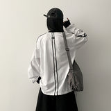 In-mi track line boxy fit long sleeve t-shirt