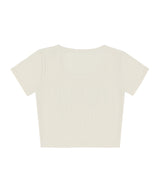[NF] TYPO BASIC U-NECK TEE_(IVORY)_F24QB352