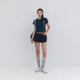【MADE】 Waffle Training Shorts_Navy