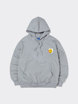 Korean Smile Hoodie Gray