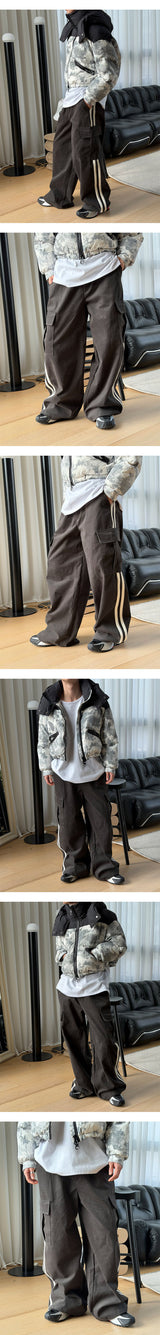 [Unisex] トラックスエードカーゴパンツ(3color)