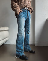 25FW★ [LANARCH] Frayline Bootcut Denim