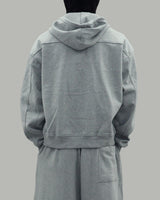Dust Pocket Hooded Zip-Up (Gray)