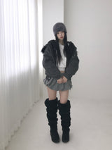 cable wool pumkin shorts(3 color) 