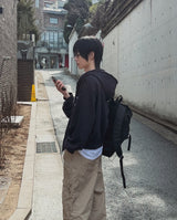 ピロツーウェイクロップドフードジップアップ