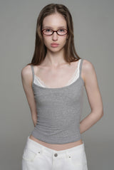 Summer breeze layered sleeveless, Gray