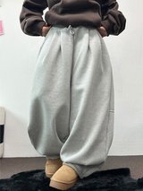 SWEAT BALLOON BACK POINT LONG PANTS🤎🖤🩶3COLOR
