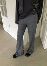 Lace band boots-cut pants(2c)