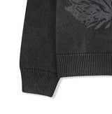 Riggle Washed V-Neck Knit Cardigan